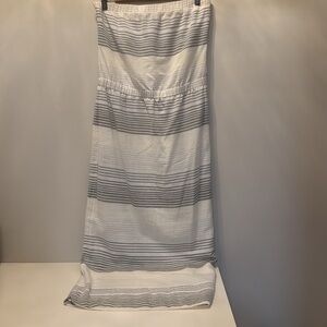 THEORY Strapless Cotton Maxi Dress